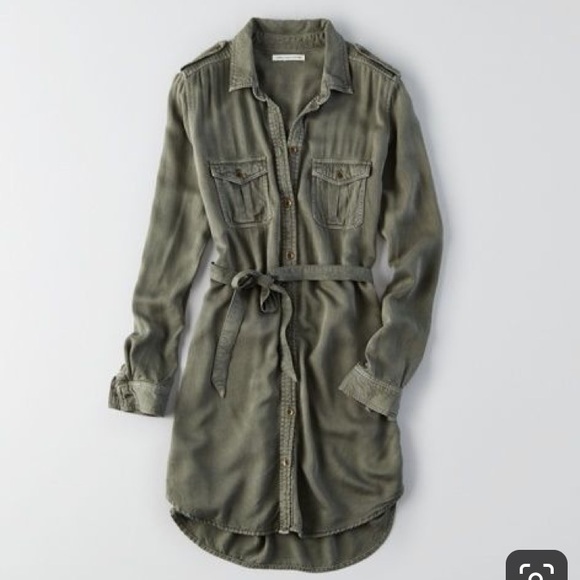 American Eagle Outfitters Dresses & Skirts - AEO twill shirt dress